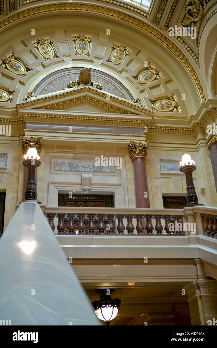Wisconsin senato dello stato ingresso. Foto Stock
