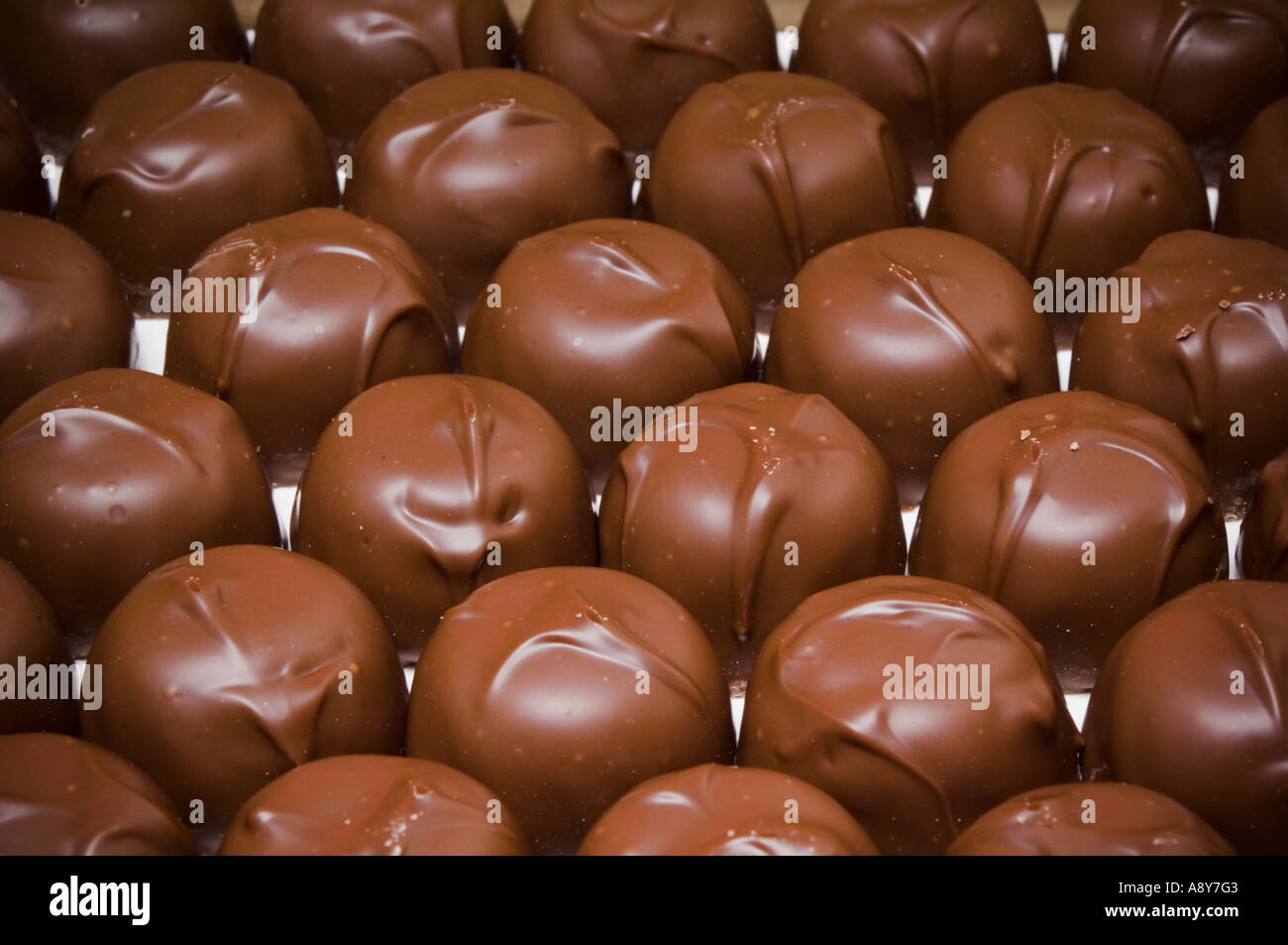 Scatola di cioccolatini pattern Foto Stock