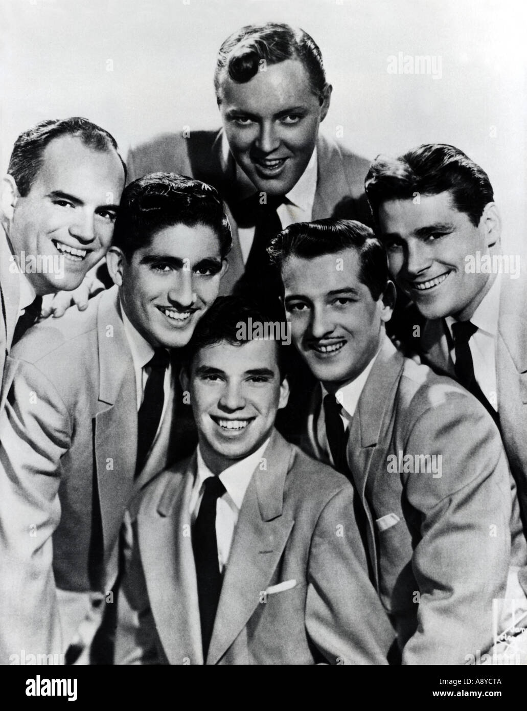 BILL Haley e le comete circa 1955 con Haley al top Foto Stock