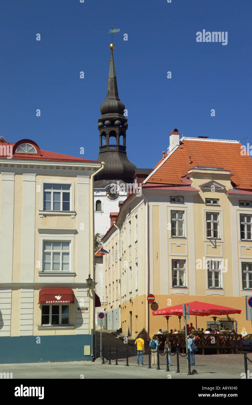 Lossi Plats Toomkirik e Chiesa Dome Tallinn Estonia Foto Stock