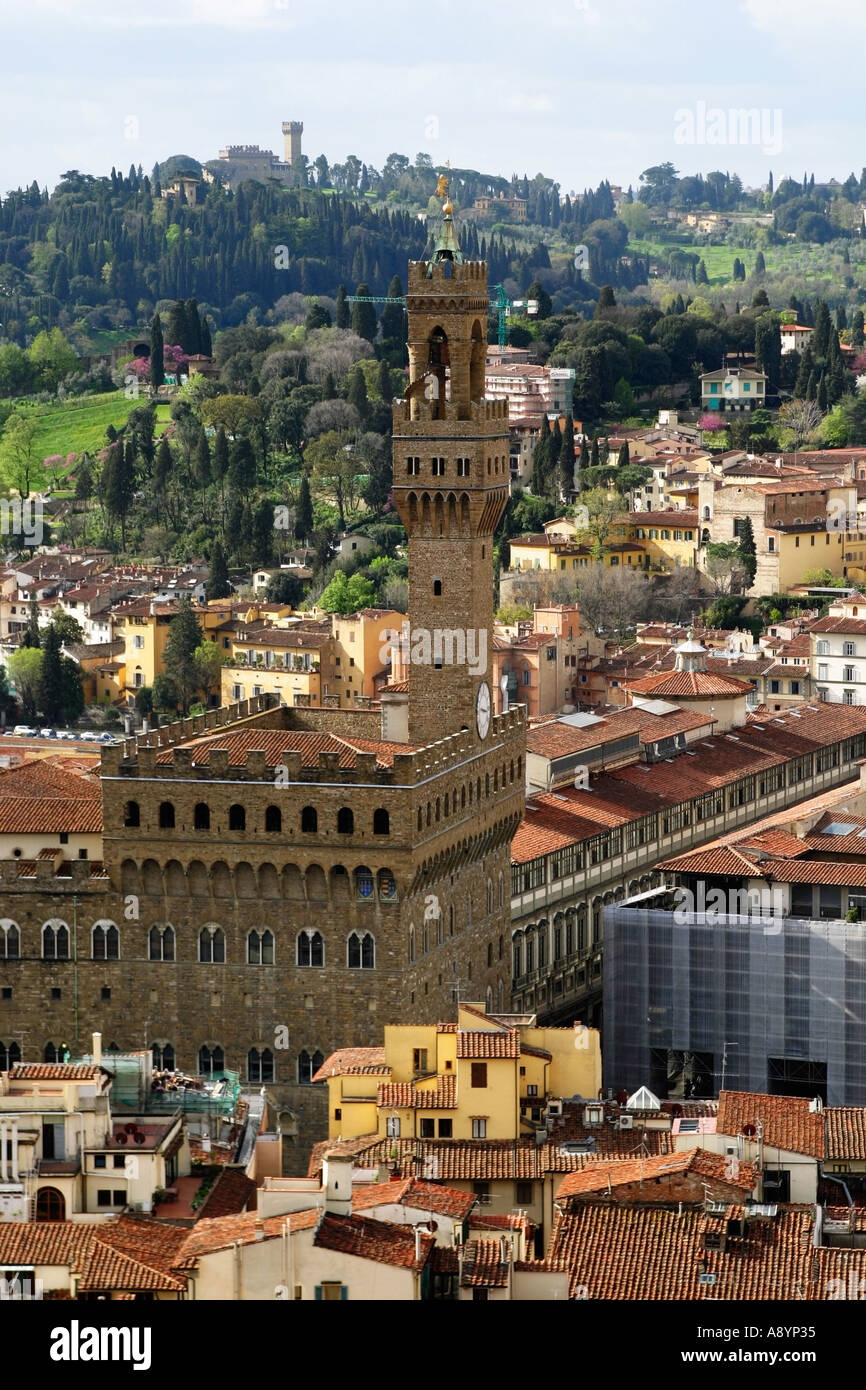 Vista dal Duomo di Firenze ITALIA Foto Stock