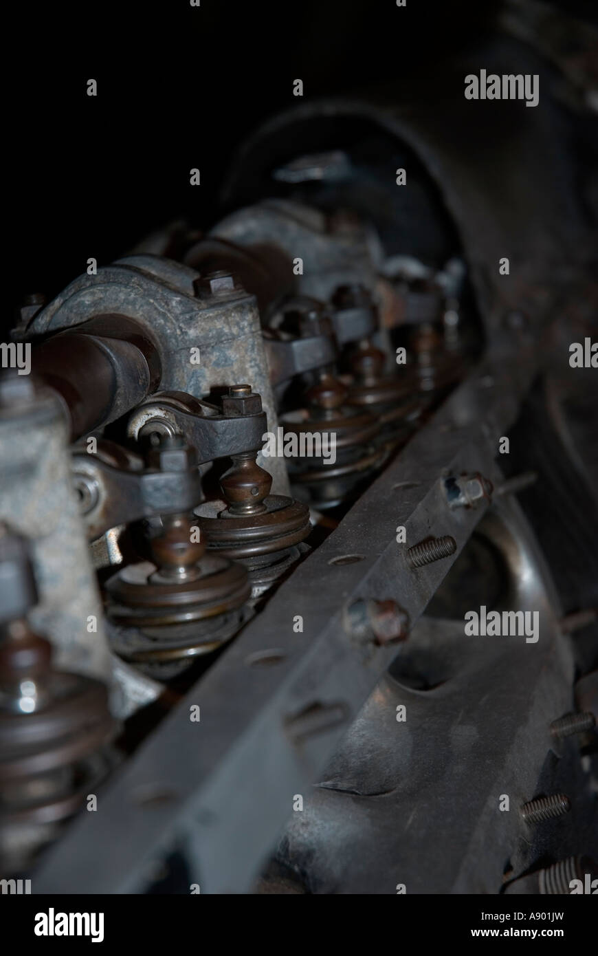 Aero engine albero a camme dettaglio Foto Stock