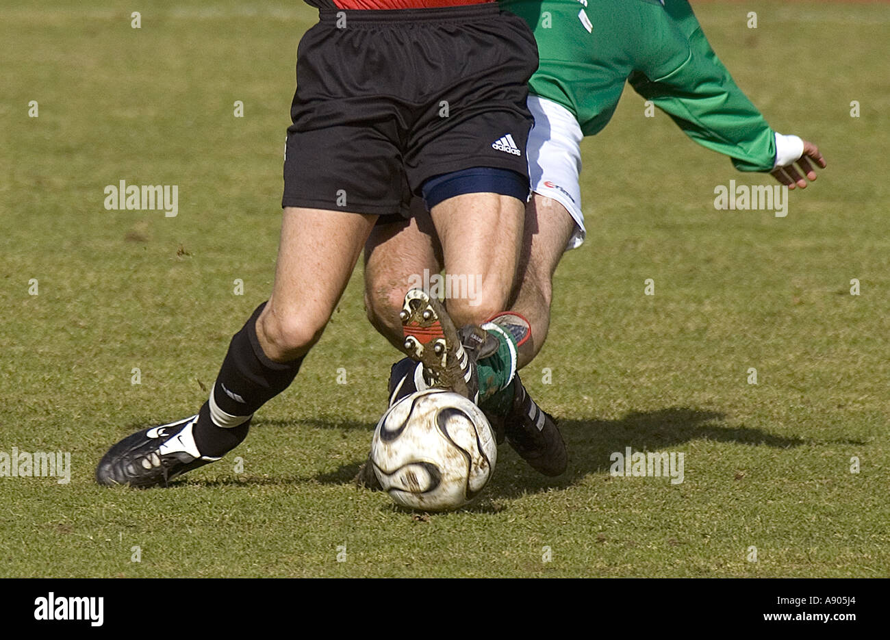 Campo di calcio / Fußball, tipico Foto Stock