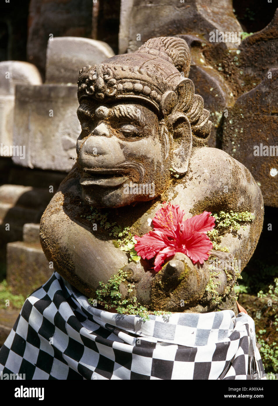 Indonesia Bali Mas Pura Taman Pule statua del tempio Foto Stock