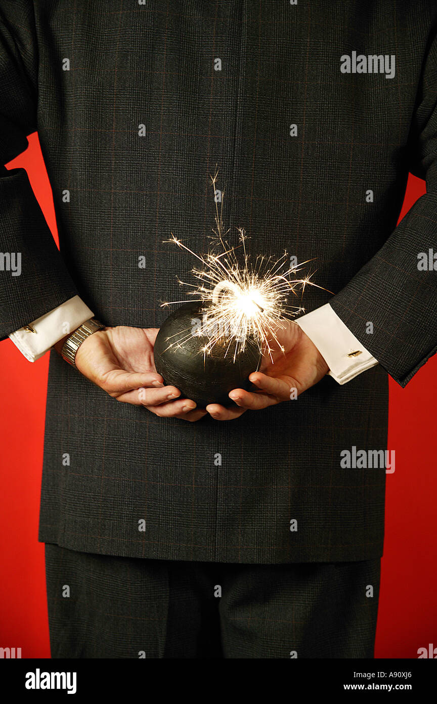 Nascondere una bomba Foto Stock