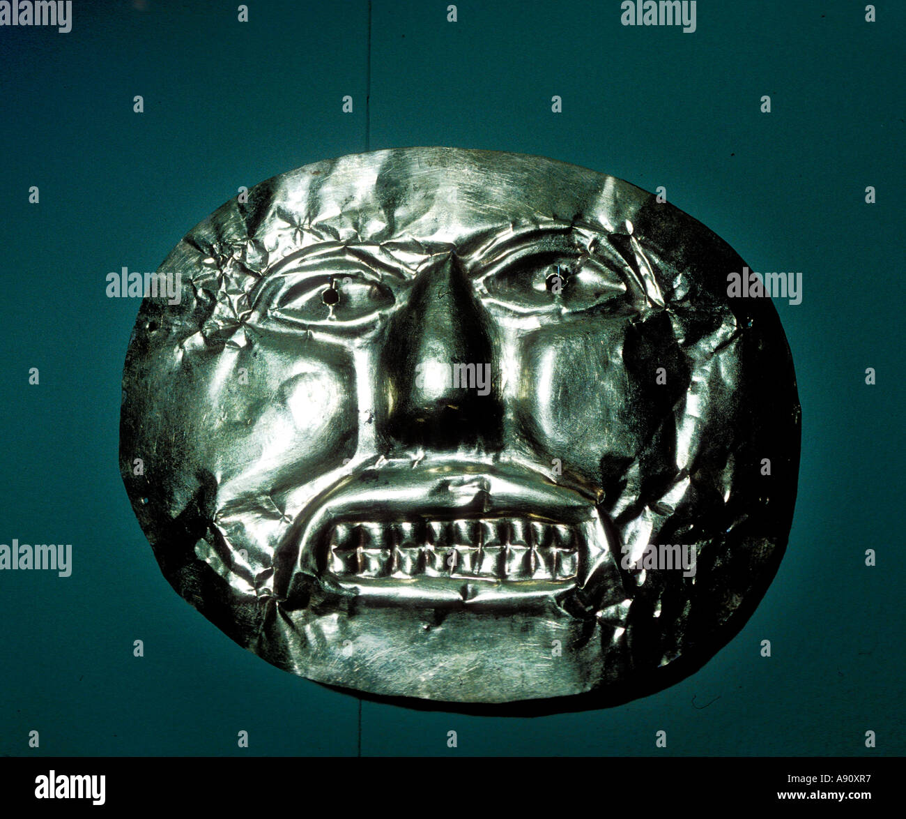 SC-5 oro maschera facciale Foto Stock