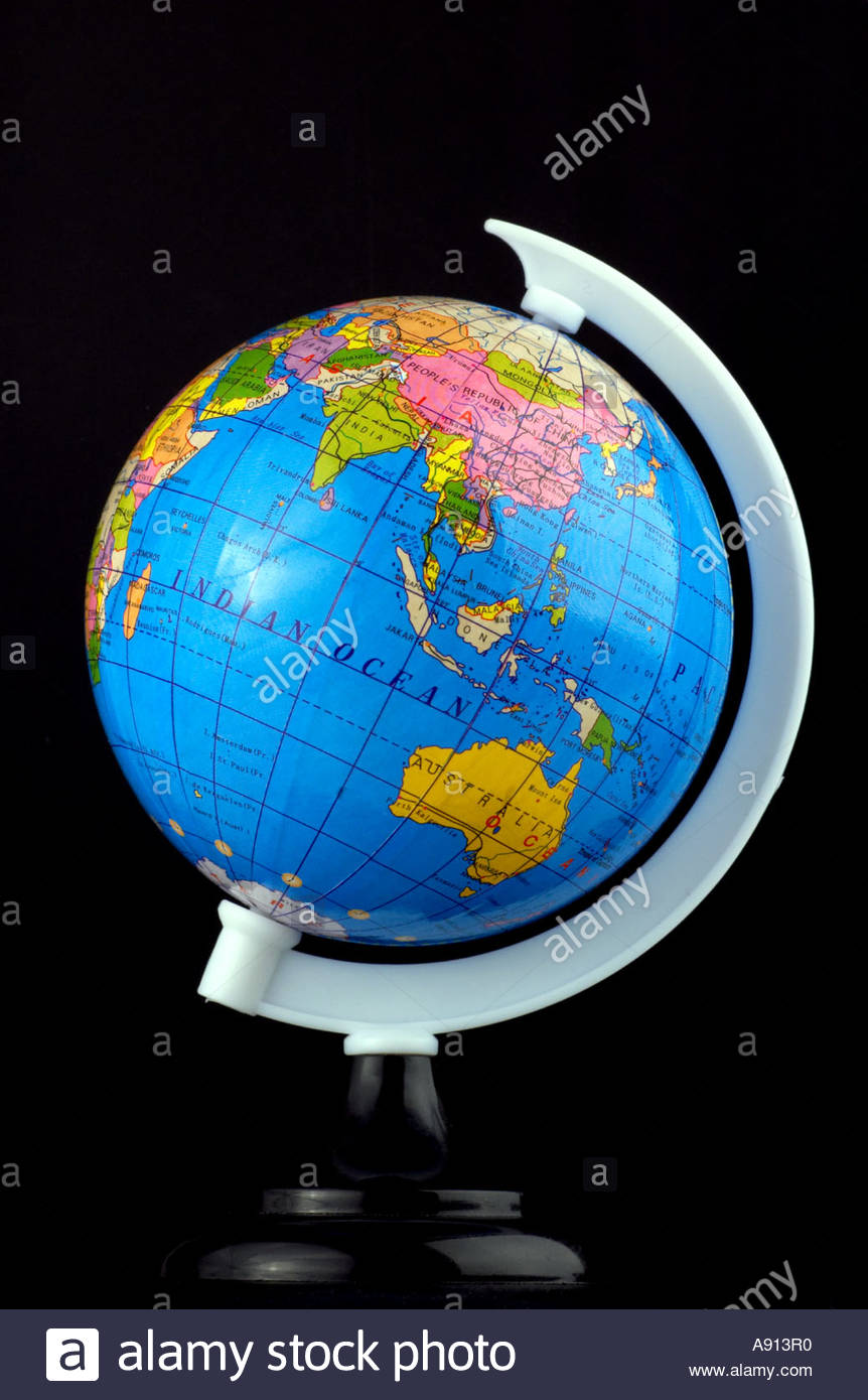 Un globo del mondo Foto Stock