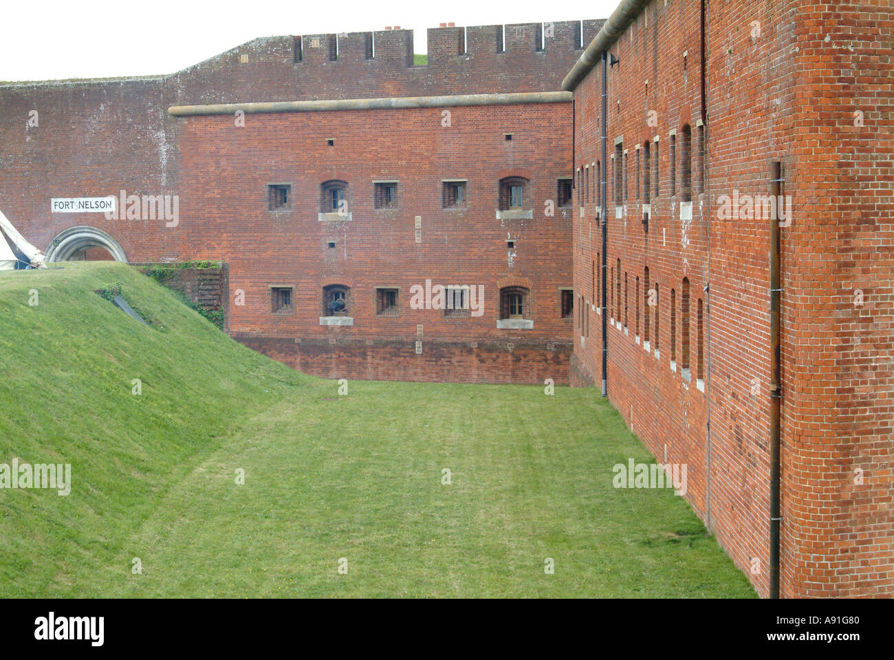 Fort Nelson Portsmouth Foto Stock