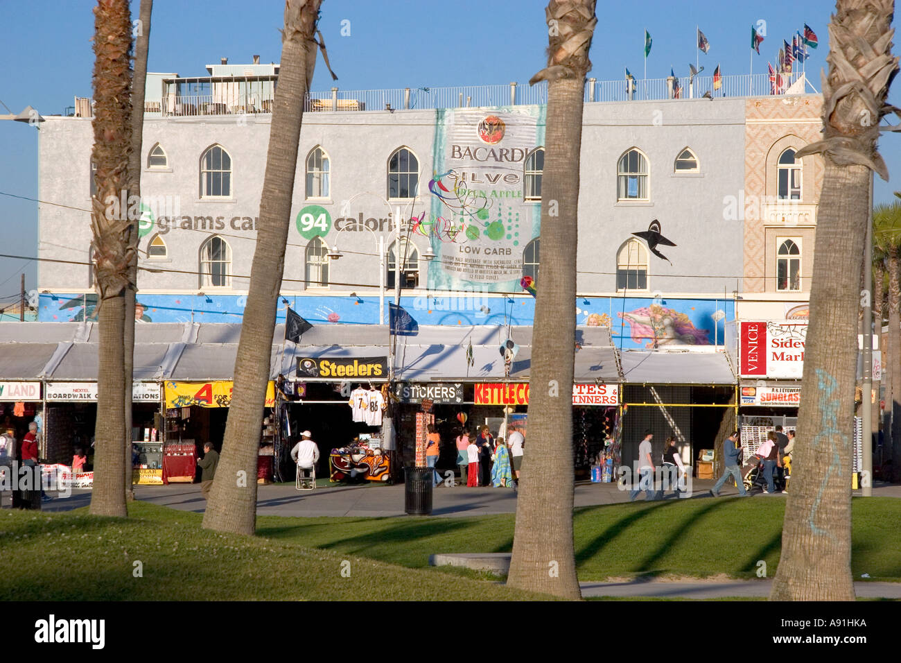 Mercato delle pulci a Venice Beach a Los Angeles, California. Foto Stock