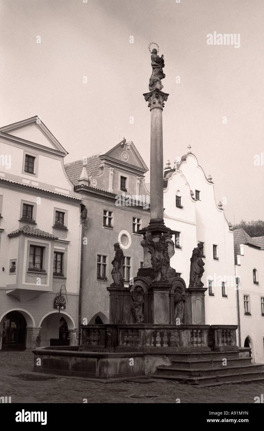 Town Square, Karlovy Vary, Repubblica Ceca Foto Stock