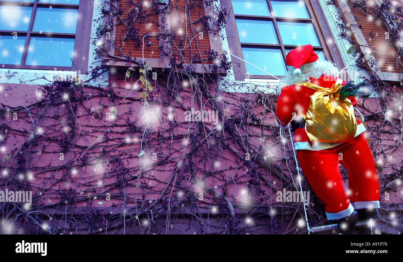 Santa Claus nikolaus weihnachtsmann Foto Stock