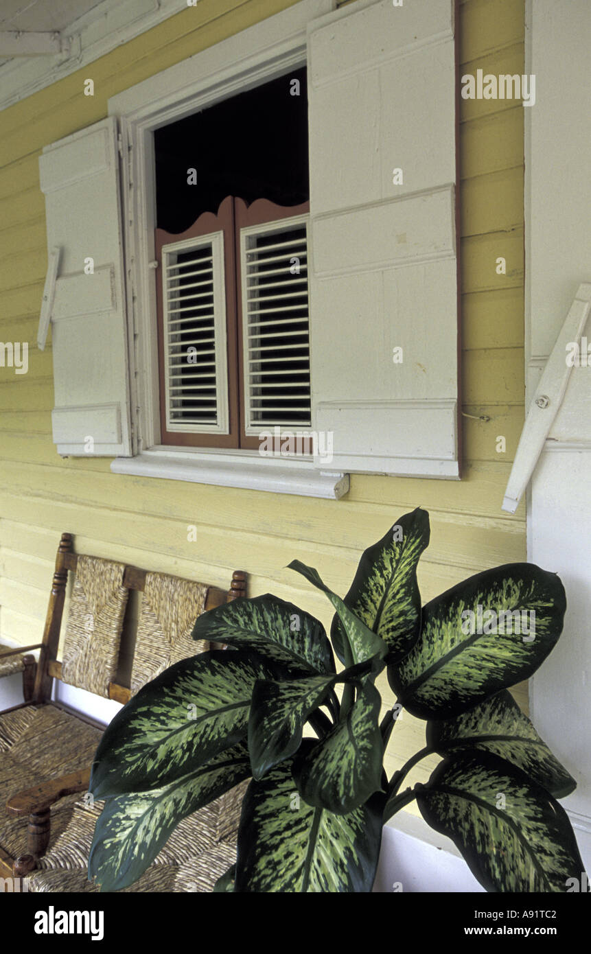 Caraibi, Santa Lucia, Soufriere. Fond Doux Plantation station wagon. Foto Stock