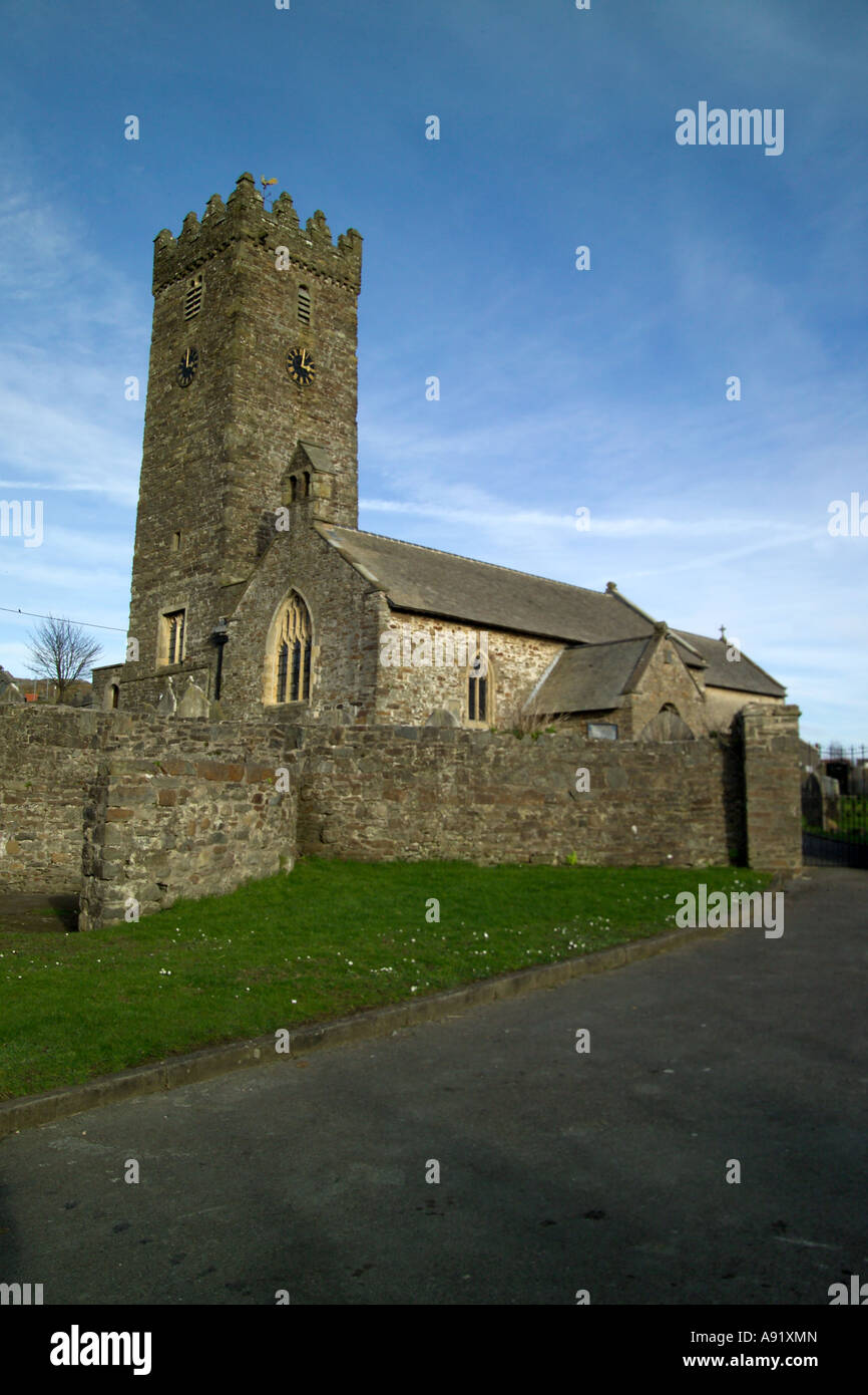 St Illtyd s Chiesa Pembrey Carmarthenshire Foto Stock