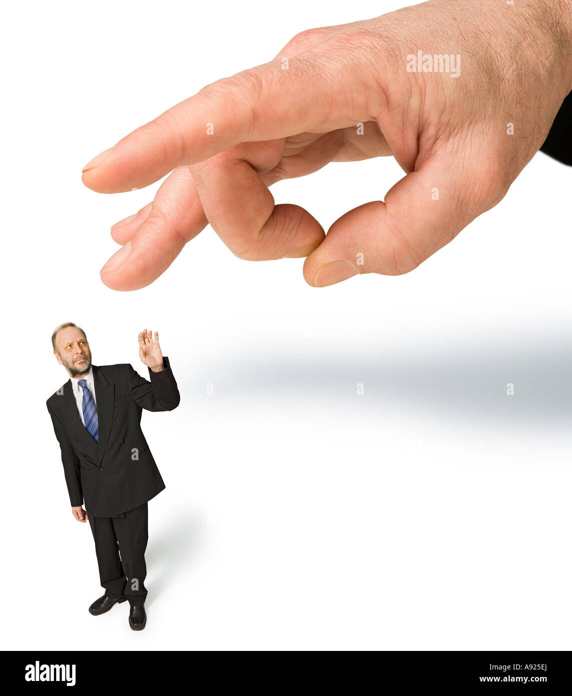 Una persona che beeing respinto Foto Stock