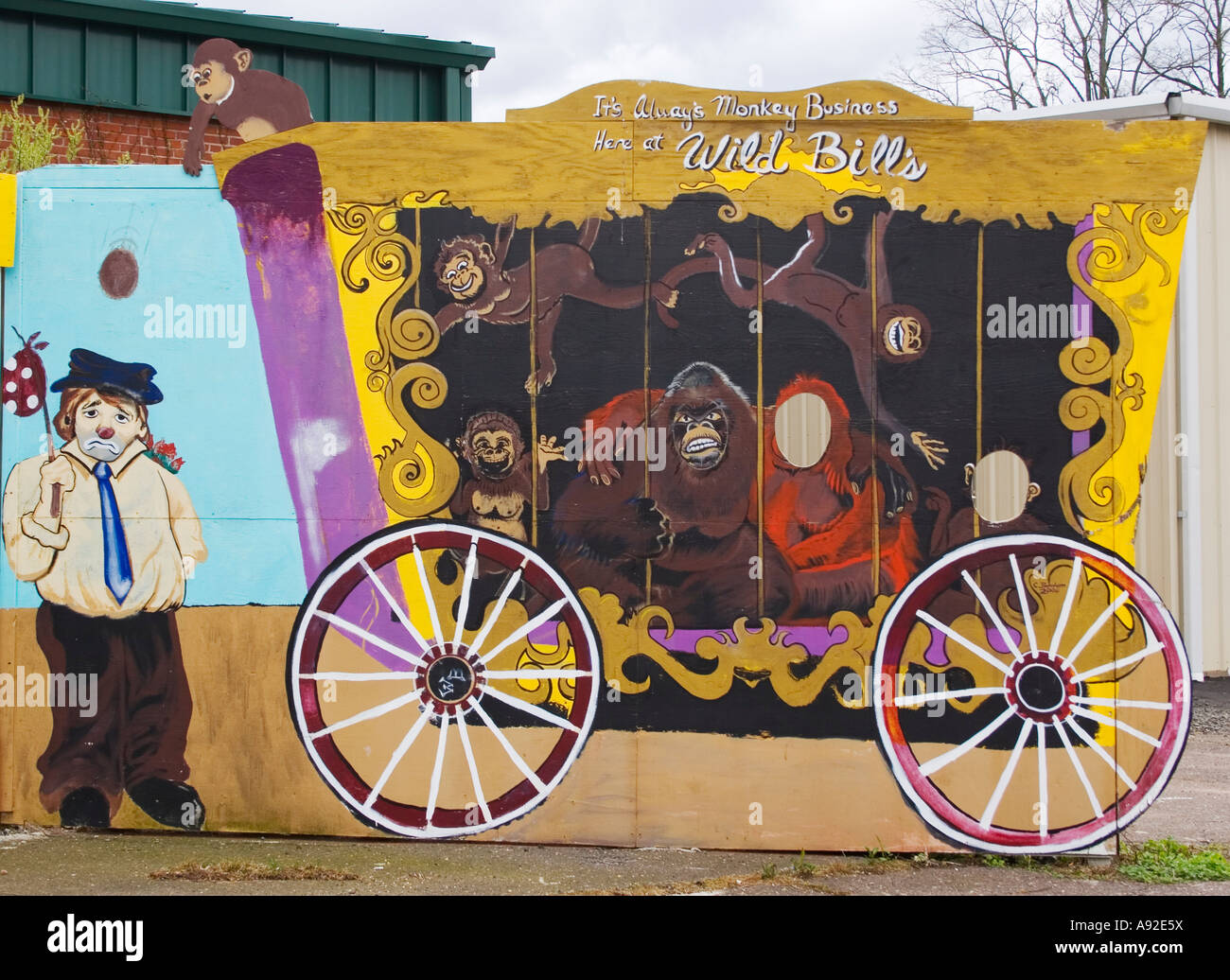 Wild Bill's a Middletown, Connecticut, è un negozio bizzarro sulla strada ricco di cultura pop, stranezze e tesori vintage. Foto Stock