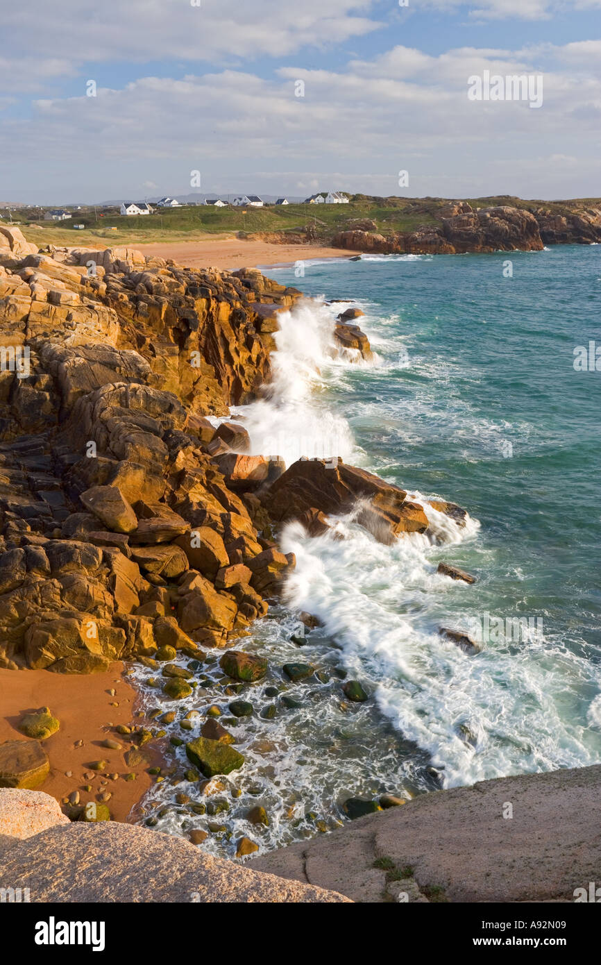 Oceano atlantico Cruit Island County Donegal Irlanda Foto Stock