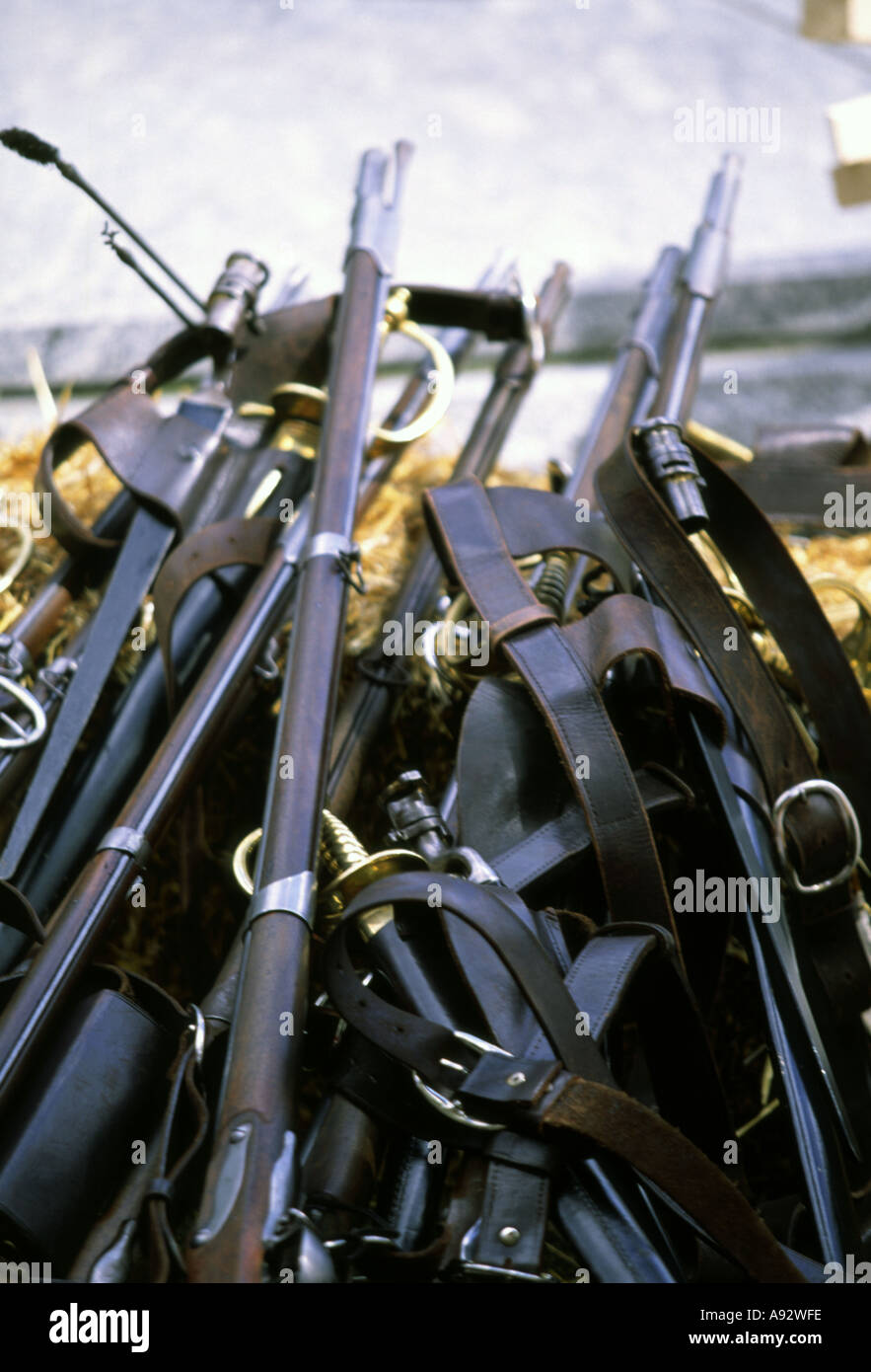 Vecchio ci americana guerra civile rifle Foto Stock