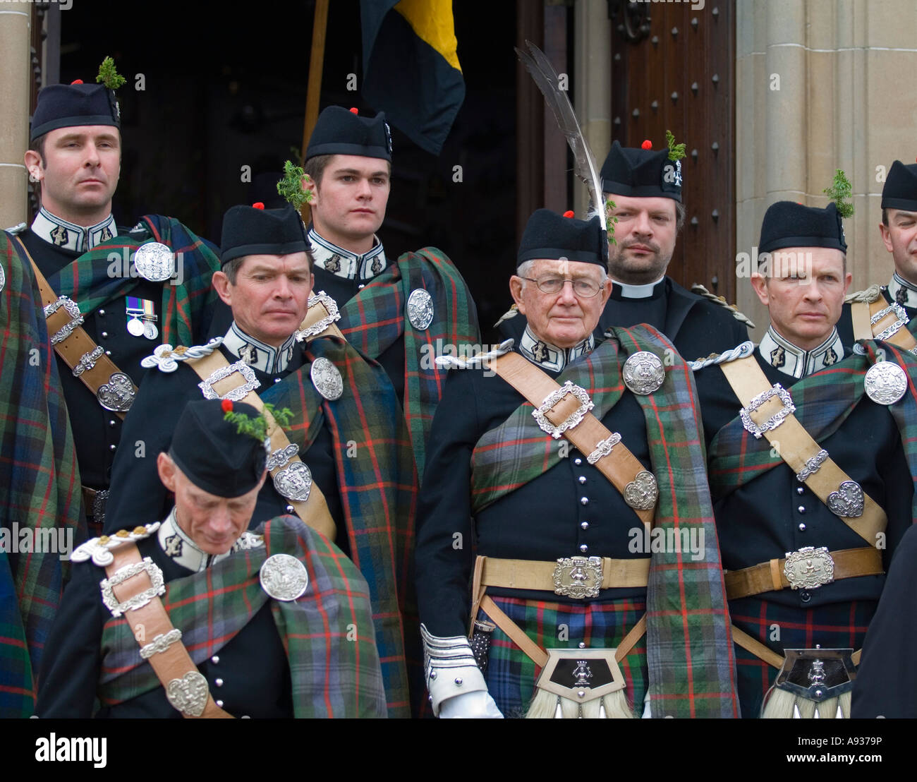 John Murray, undicesimo duca di Atholl, i suoi figli e il nipote a Blair Castle Foto Stock