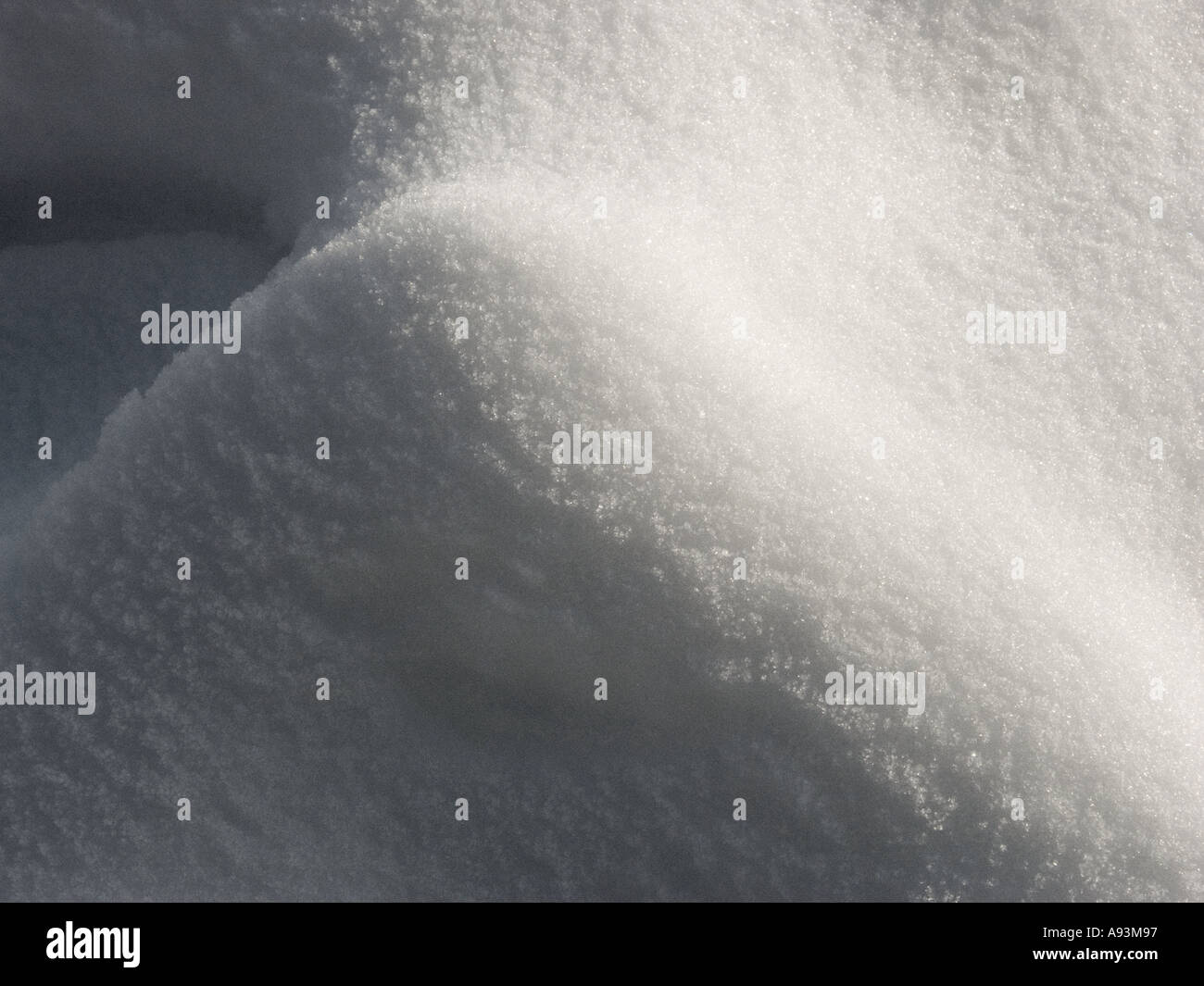 Snow Hill snowhill luce e ombra makro macro close up ancora Foto Stock