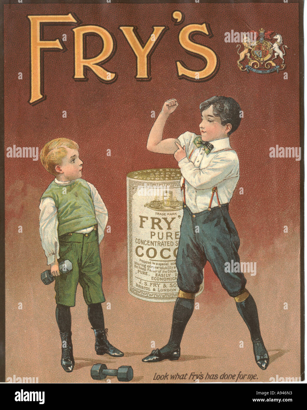 Fry's magazine cacao inserisci annuncio circa 1895 Foto Stock