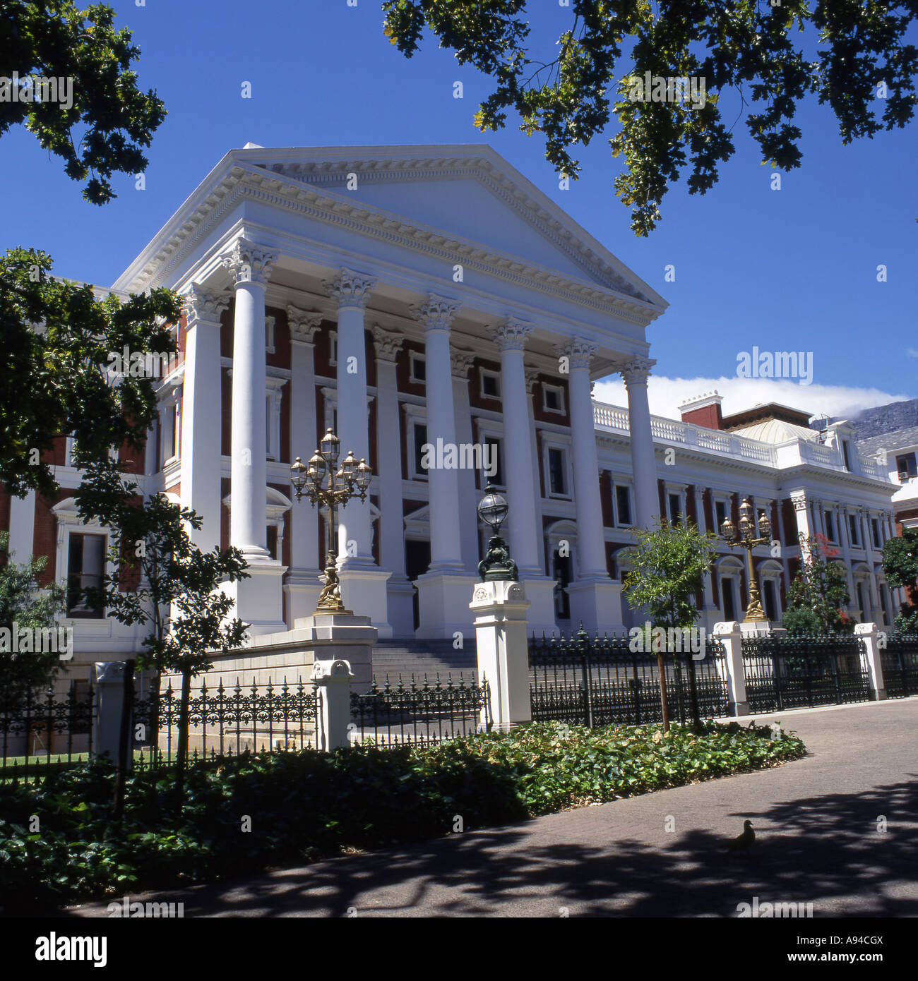 Le case del Parlamento in Città del Capo Western Cape Sudafrica Foto Stock