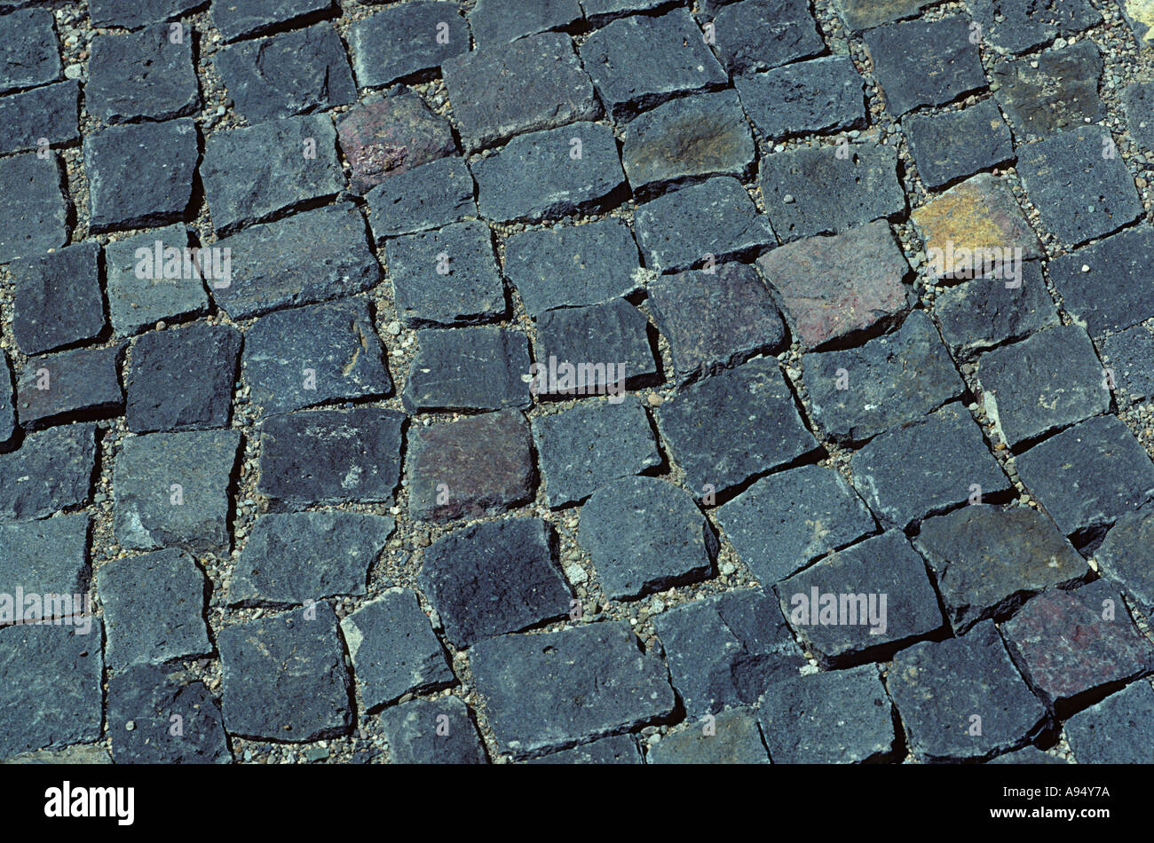 pavimentazione del basalto Foto stock - Alamy