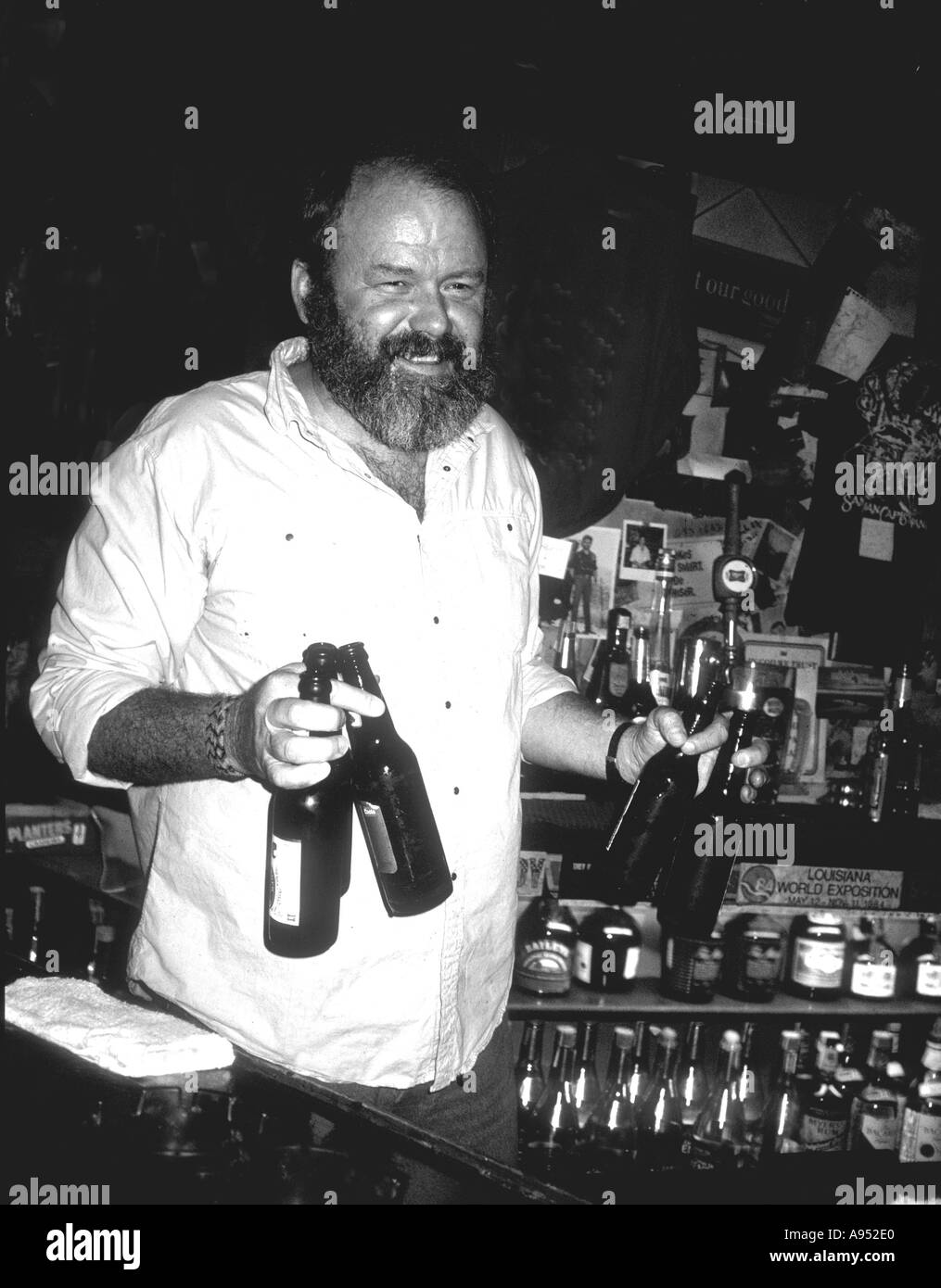 La outback pub in Australia B&W Foto Stock