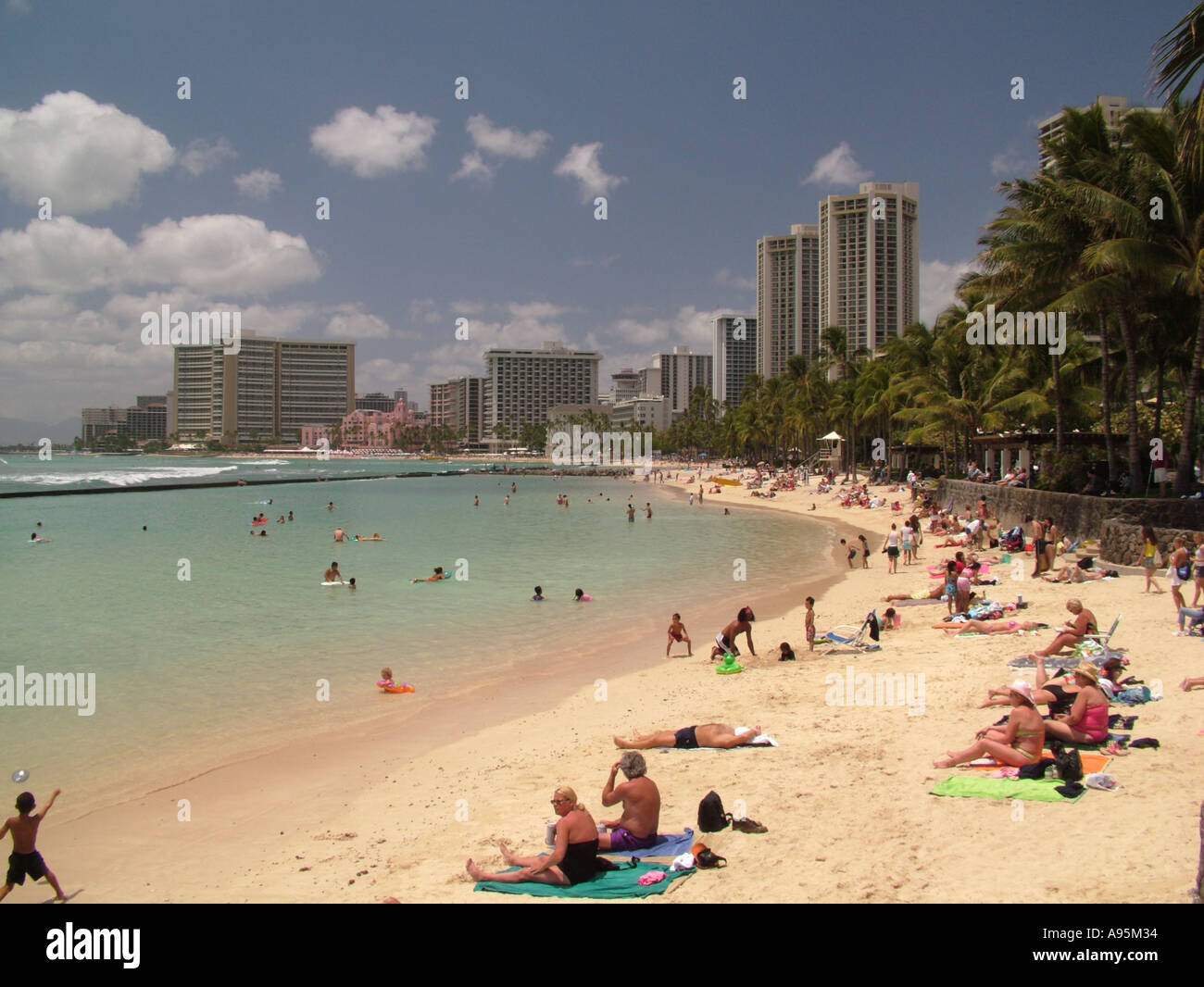 AJD40873, Waikiki, Honolulu Oahu, HI, Hawaii Foto Stock