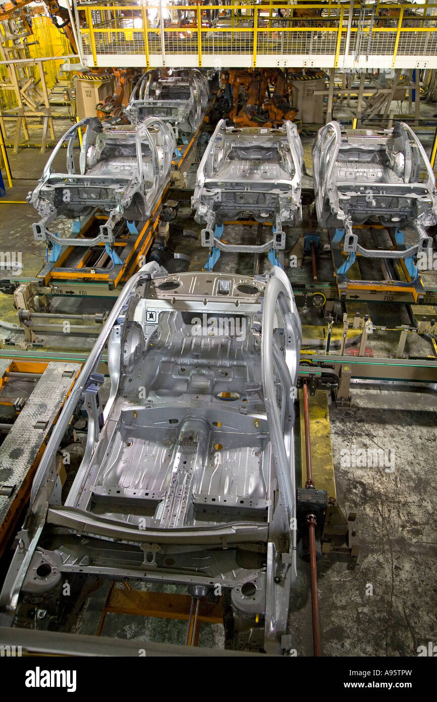 Auto impianto di assemblaggio Foto Stock