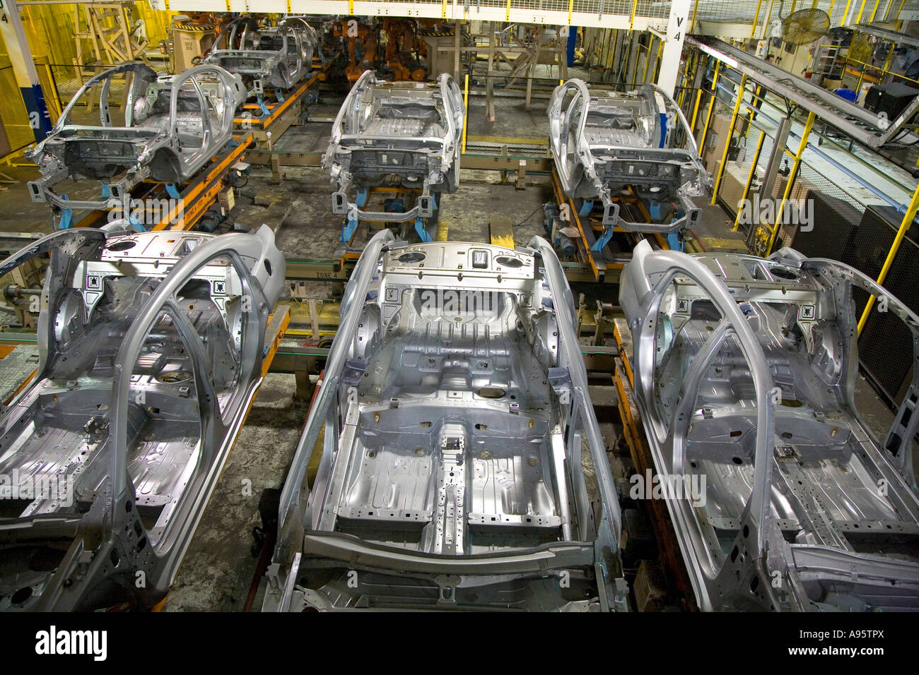 Auto impianto di assemblaggio Foto Stock