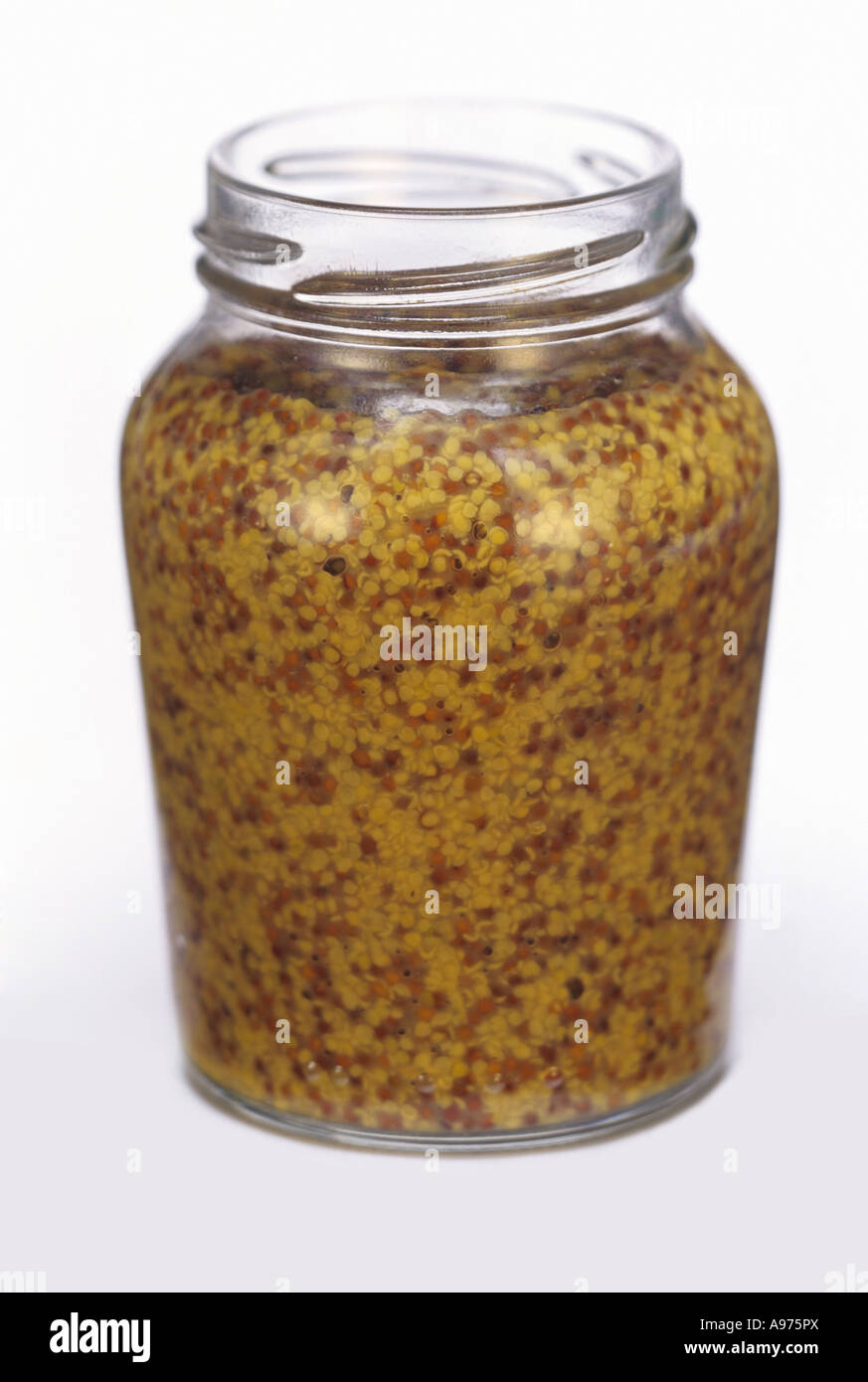 Un vasetto di mostarda di Digione FoodCollection Foto Stock