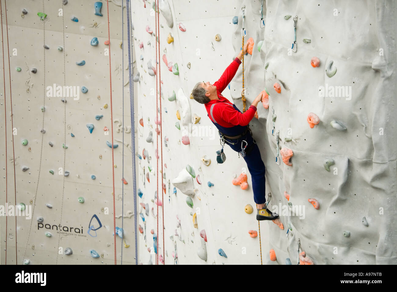 National Rock Climbing Center, Ratho nei pressi di Edimburgo, Scozia Foto Stock
