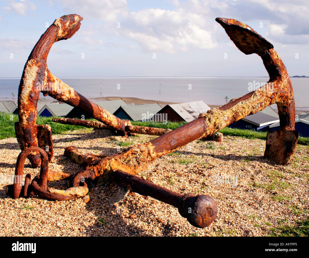 Gli ancoraggi a East Mersea Island, Essex. Foto Stock