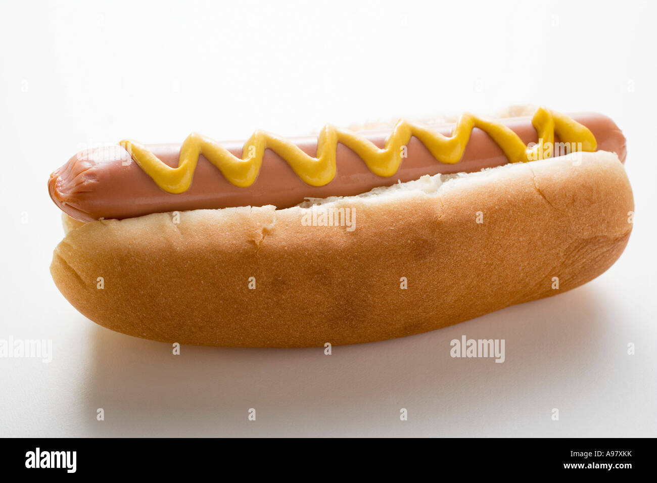 Hot Dog con senape FoodCollection Foto Stock