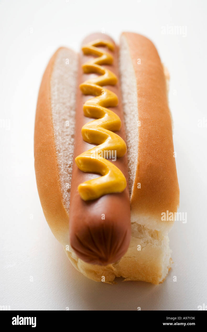 Hot Dog con senape FoodCollection Foto Stock