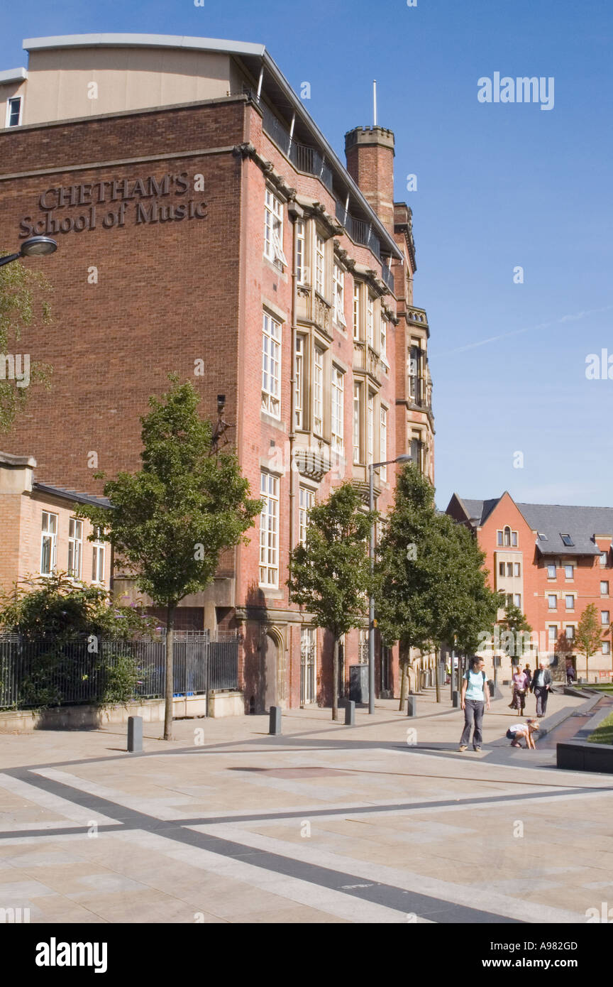 Cheethams scuola di musica nel centro della città di Manchester Inghilterra England Foto Stock