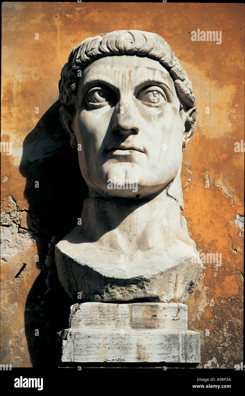 Statua Romana Roma Italia Foto Stock