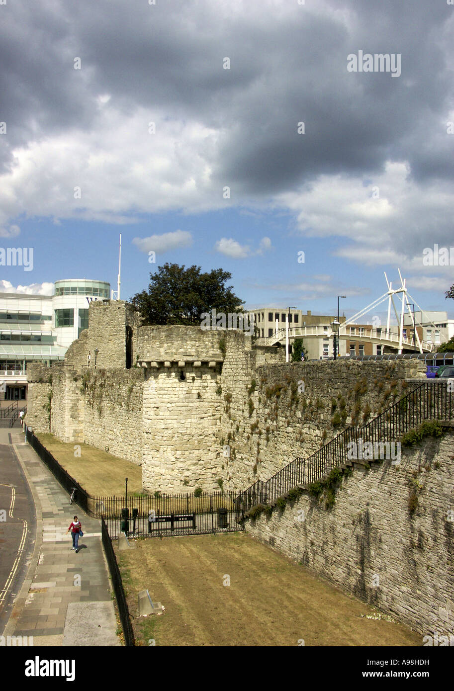 Il Southampton città medievale di pareti, Hampshire, Inghilterra, Regno Unito, Gran Bretagna Foto Stock