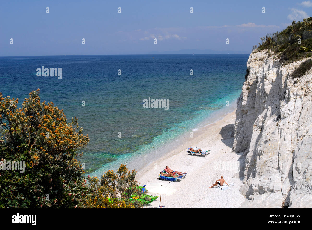 Spiaggia Capo Bianco Località Portoferraio Isola D Elba