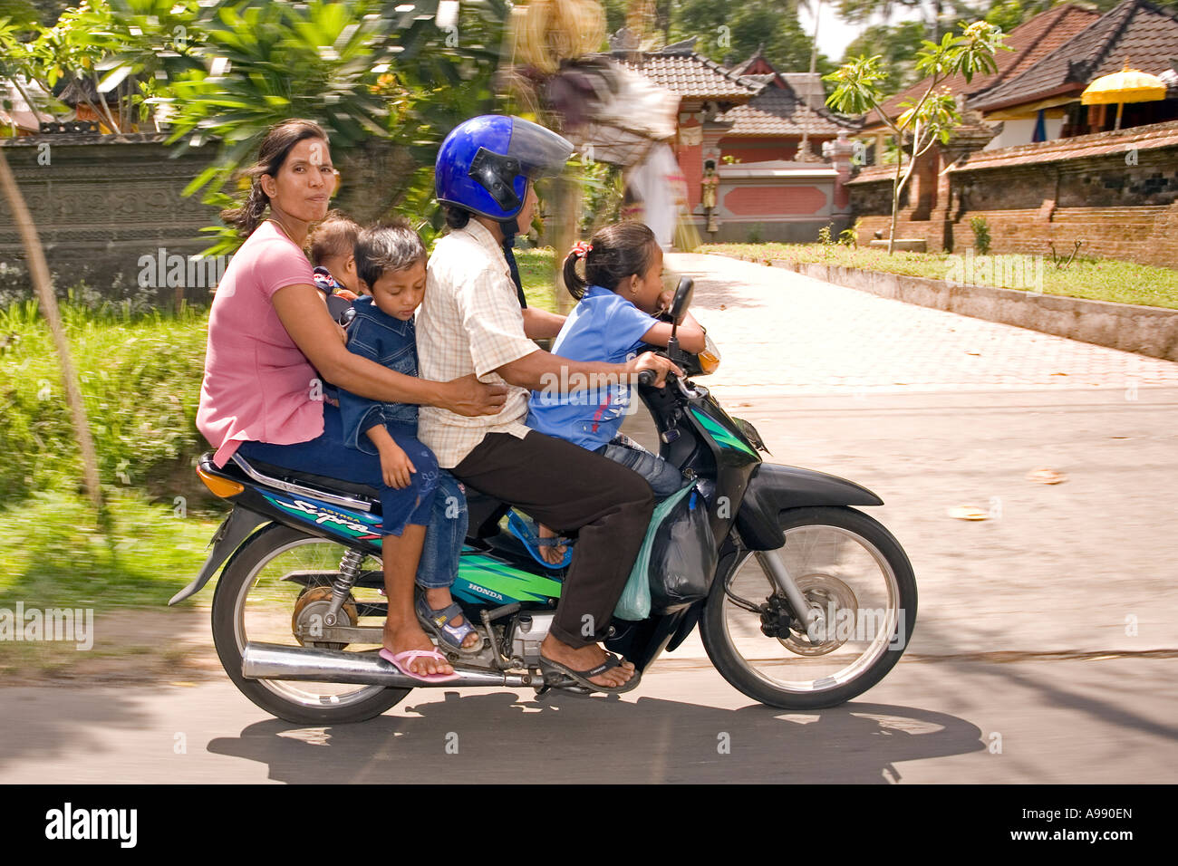 Motociclo Bali Indonesia Foto Stock