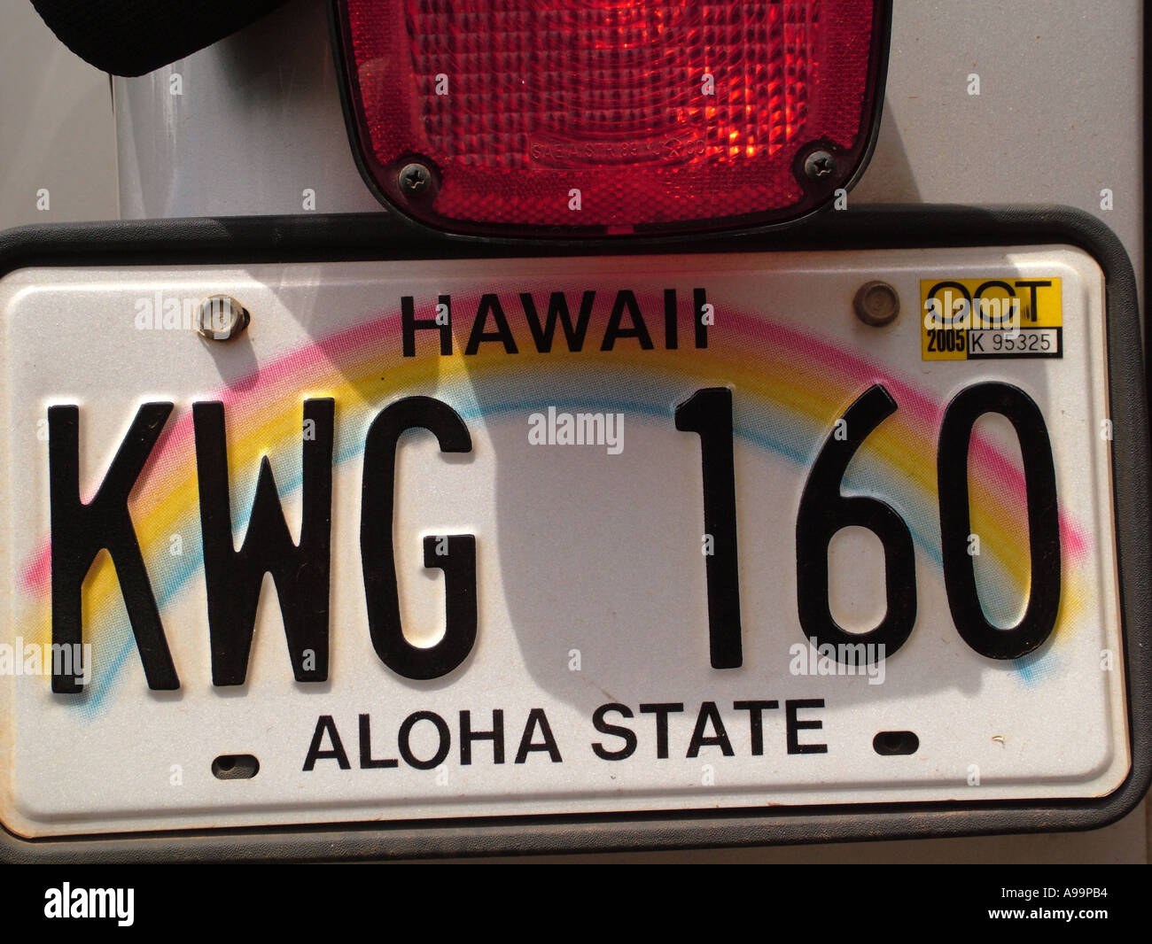 AJD41140, HI, Hawaii, Stato di Aloha Foto Stock