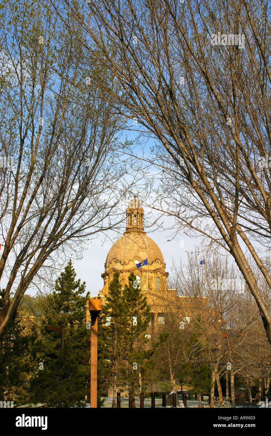 Il palazzo del Parlamento; il palazzo del Parlamento; Edmonton, la città capitale di Alberta, Canada Foto Stock