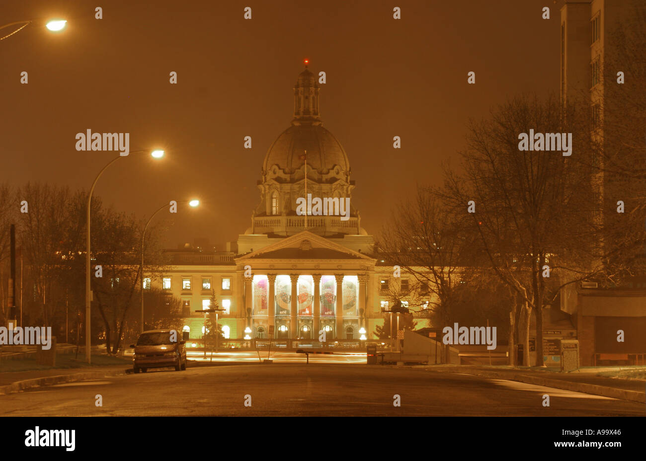 Il palazzo del parlamento di Edmonton, Alberta, Canada Foto Stock