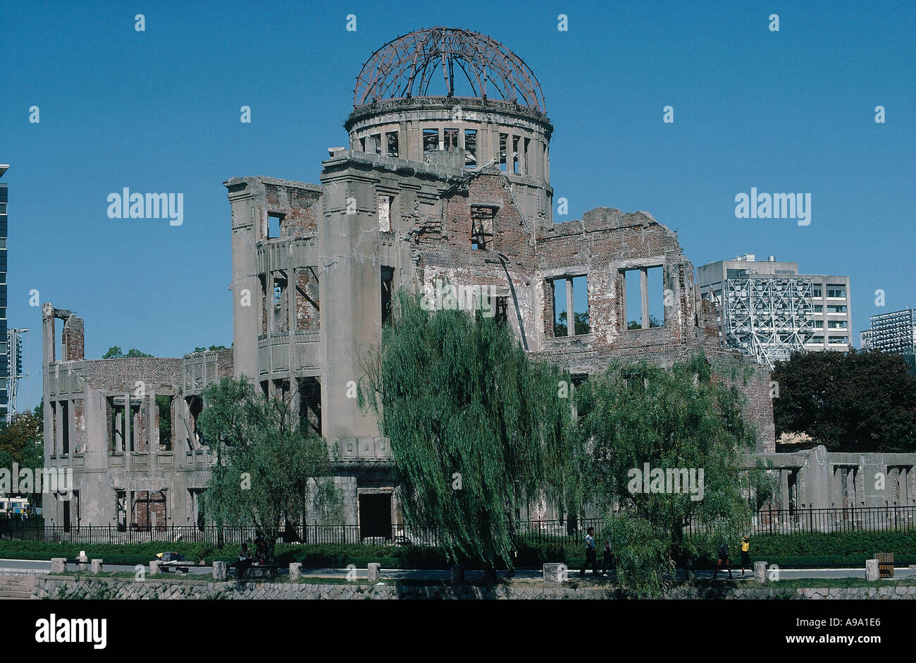 Hiroshima Japan Magnete da frigorifero in legno 3D punti di