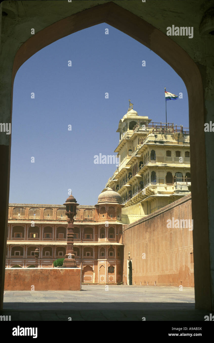 CHANDRA MAHAL PALACE RIDDHI SIDDHI POL CITY Palace Jaipur India Rajasthan Foto Stock