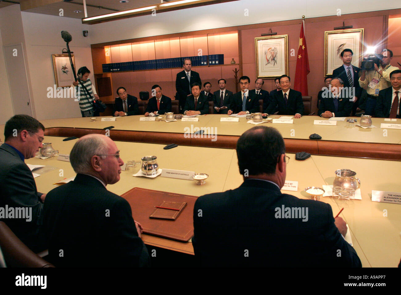 Cabinet room in Australia il governo federale. Foto Stock