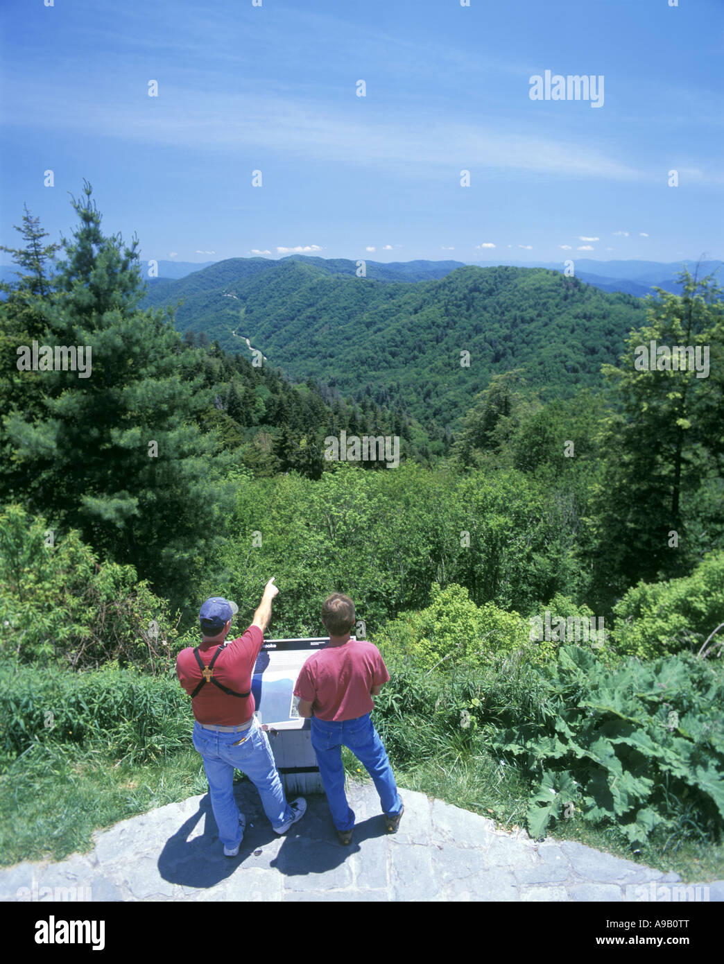 Ritrovata la lacuna si affacciano sul parco nazionale di Great Smoky Mountains North Carolina USA Foto Stock