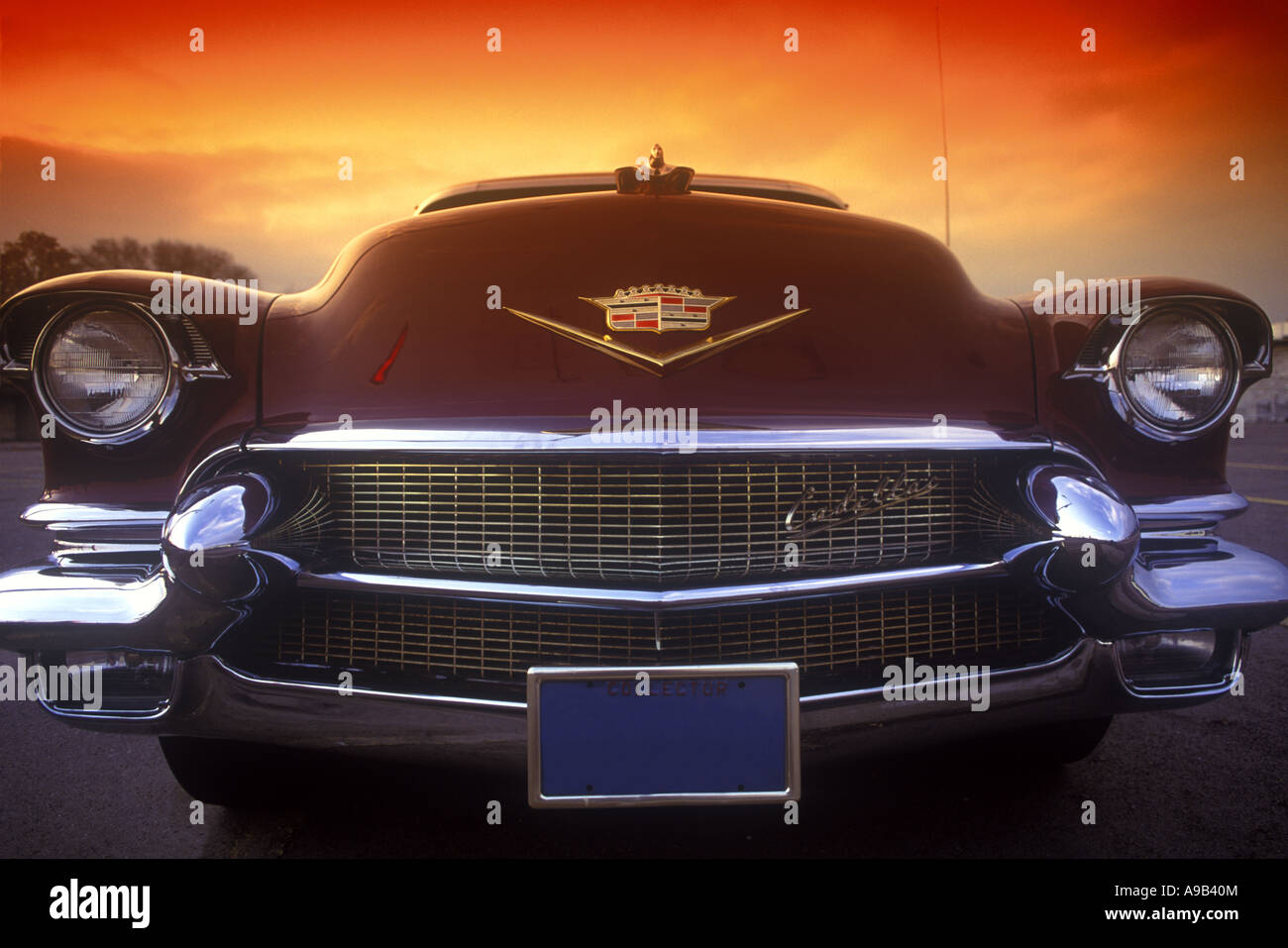 GRIGLIA FRONTALE 1956 CADILLAC 66 CARRELLO (©GENERAL MOTORS CORP 1956) Foto Stock