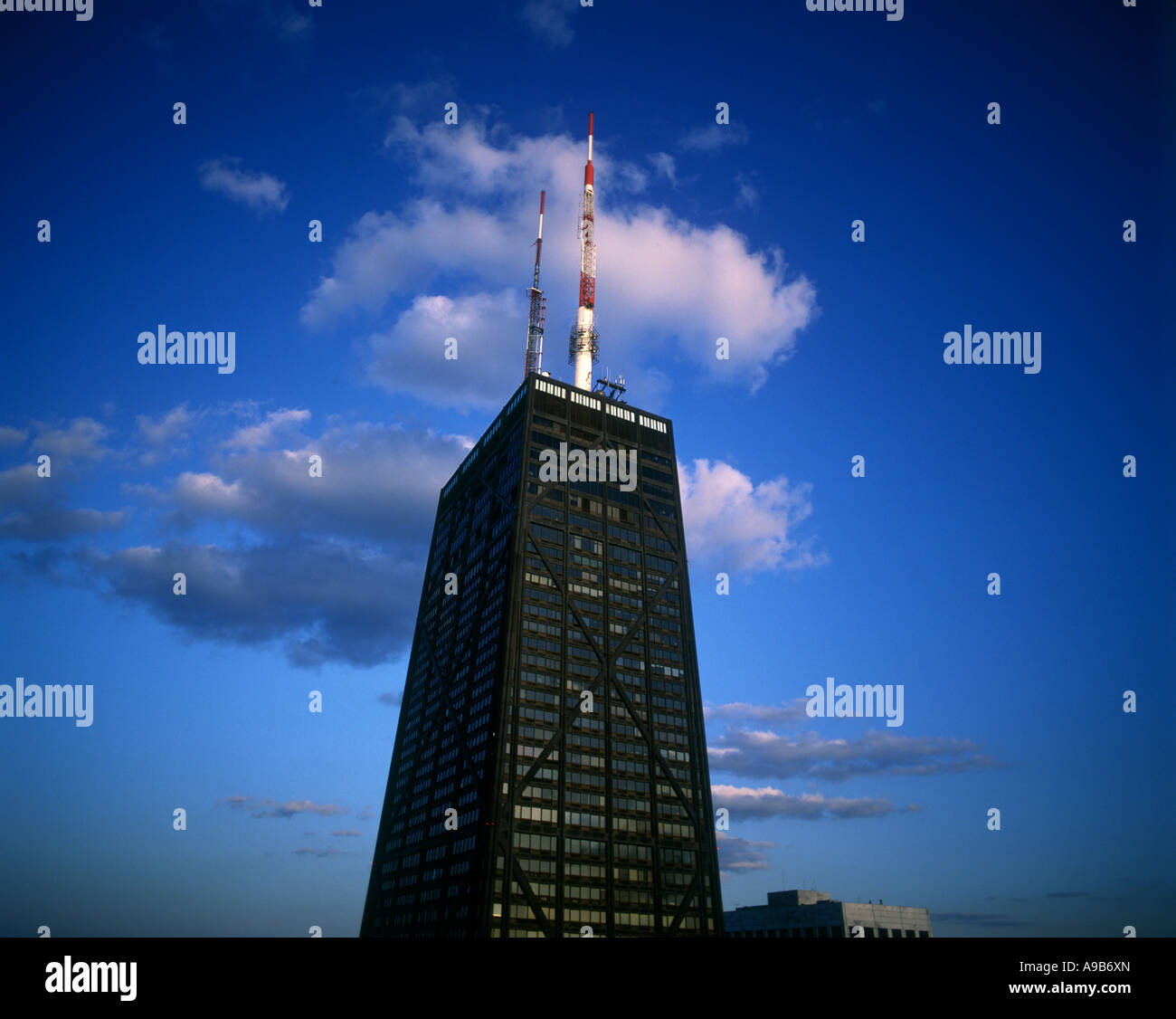 JOHN Hancock Tower Center (©BRUCE GRAHAM / SOM 1969) North Michigan Avenue Chicago ILLINOIS USA Foto Stock