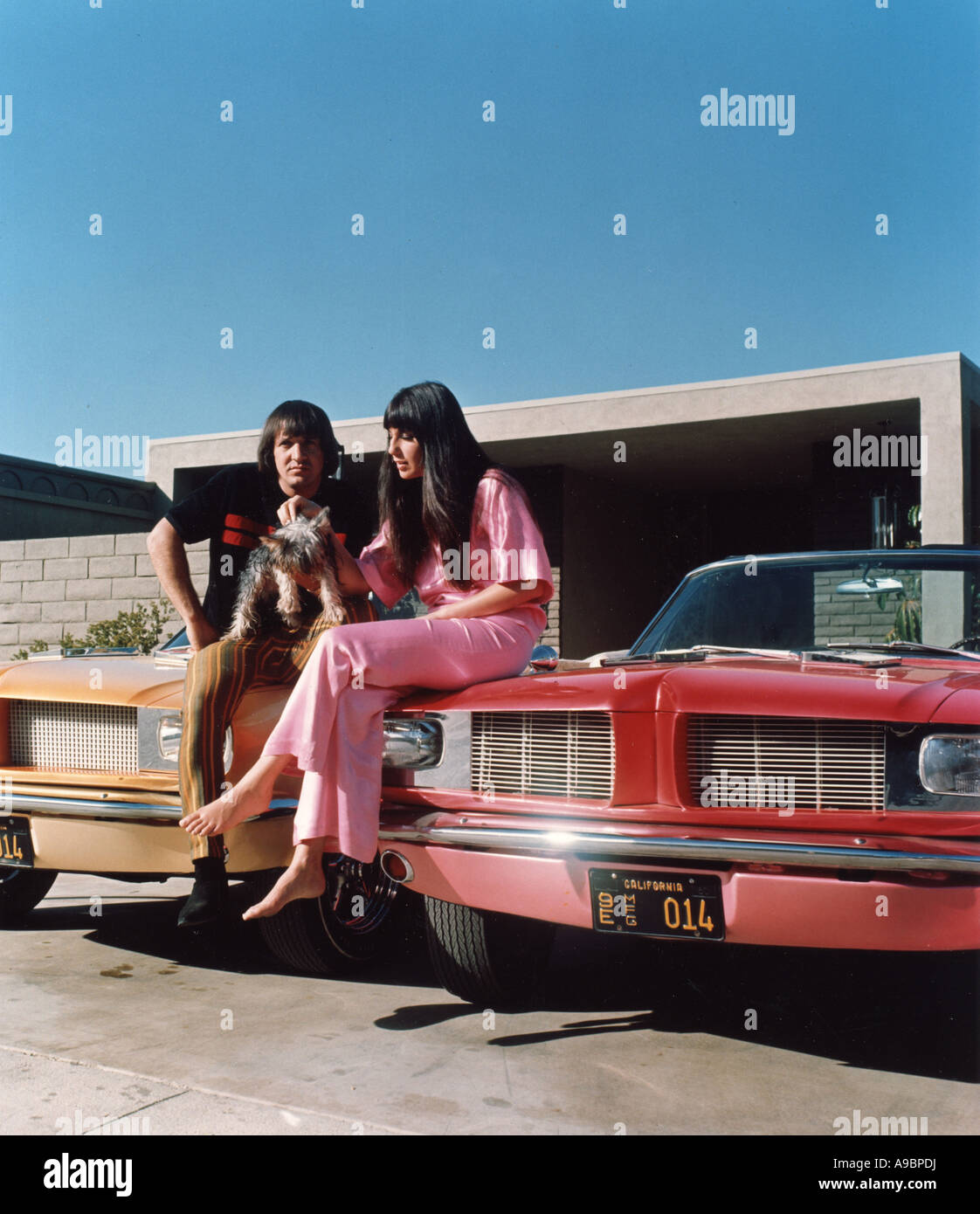 SONNY E CHER - noi cantanti pop Foto Stock